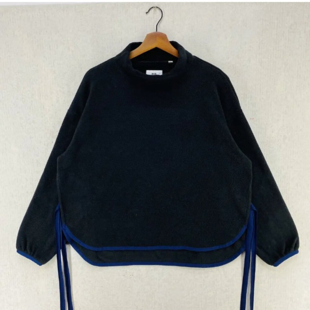 Uniqlo X White Mountaineering Fleece Mock Neck Pullover Black Size M